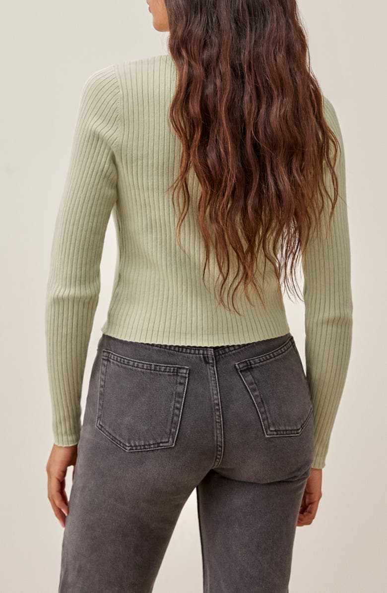 Reformation Gilda Rib Cardigan, Alternate, color,