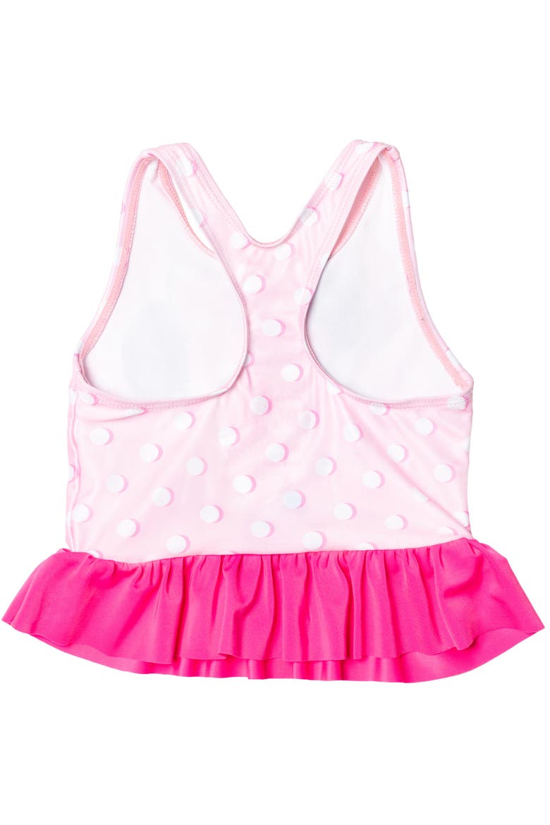 Minnie Mouse 2-Piece Tankini Top and Bikini Bottom Swim Set UPF 50+, Alternate, color, Minnie Pink Polka