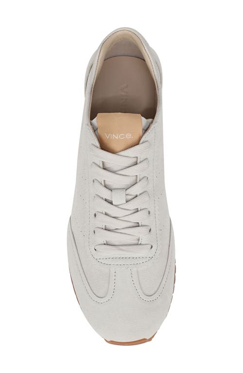 Vince Oasis Suede Runner Sneakers In Whitestone