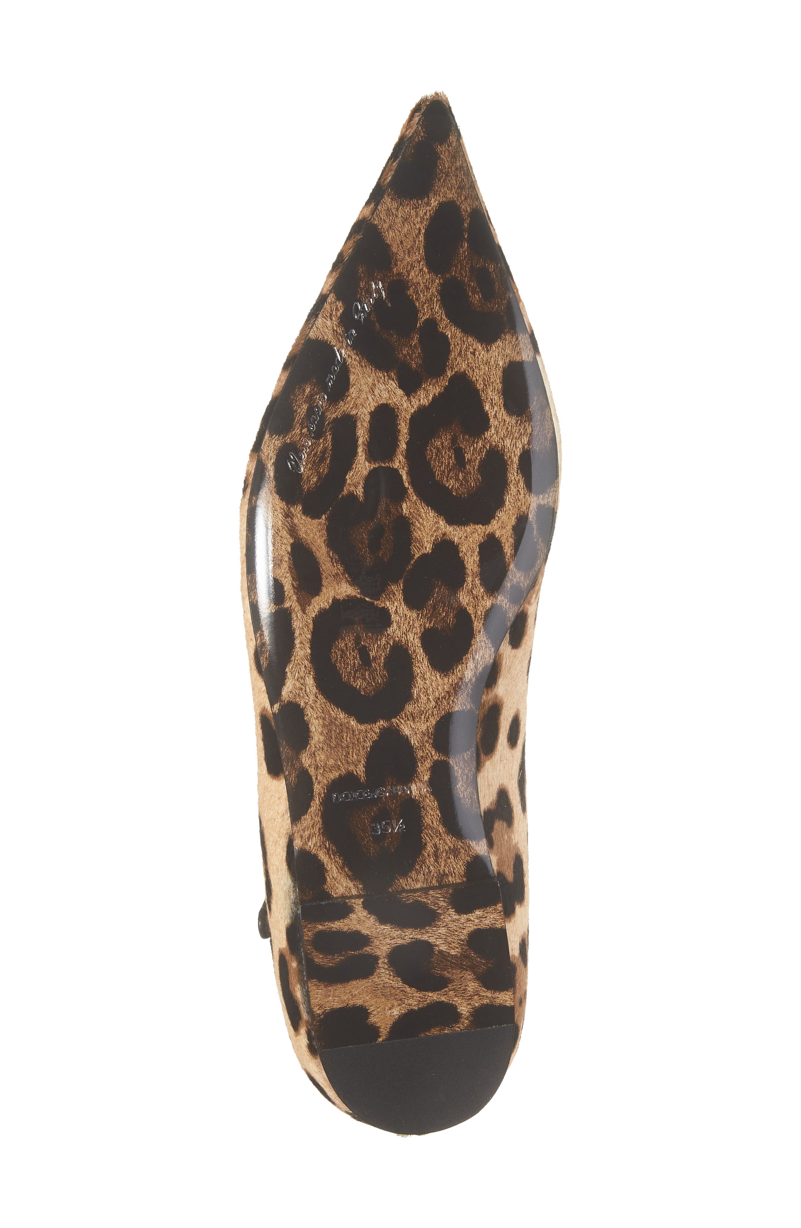 Leopard Print Genuine Calf Hair Ballerina Flat (Nordstrom Exclusive), Alternate, color, HK5JF LEO NEW