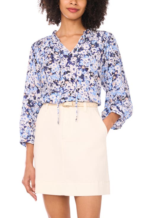 Floral Peasant Blouse