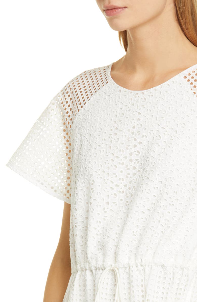 DVF Marlowe Eyelet Midi Dress, Alternate, color,