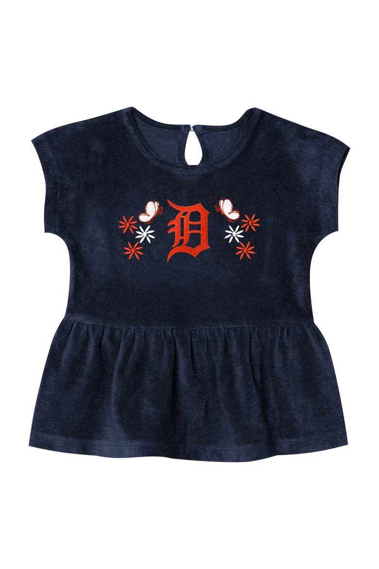 Girls Toddler Outerstuff  Navy Detroit Tigers Hop Base Fashion T-Shirt & Shorts Set, Alternate, color, Navy