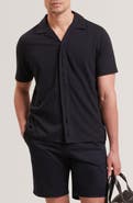 Ted Baker Fendry Cotton & Linen Knit Camp Shirt