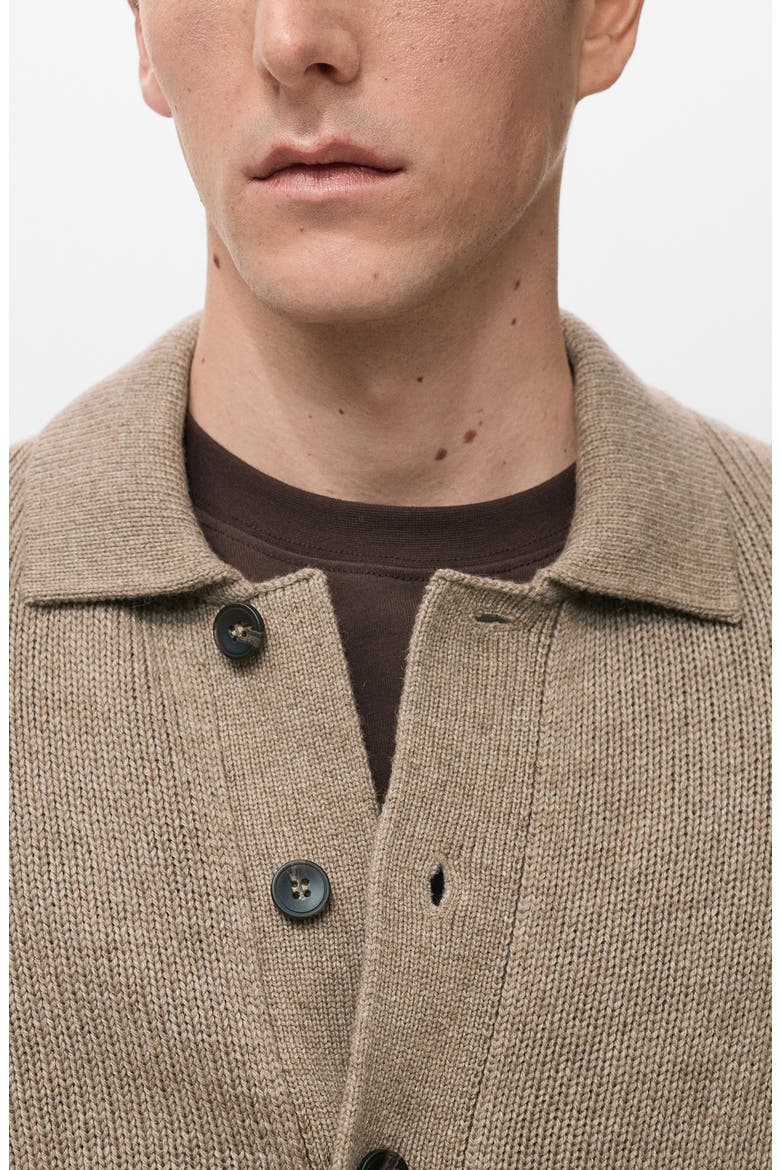 Wool Blend Cardigan, Alternate, color, BEIGE