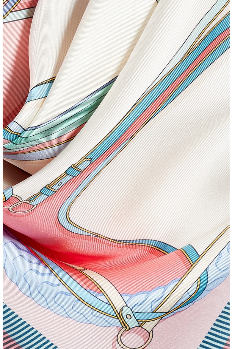 Toute Allure Silk Square Scarf, Alternate, color, SHRIMP