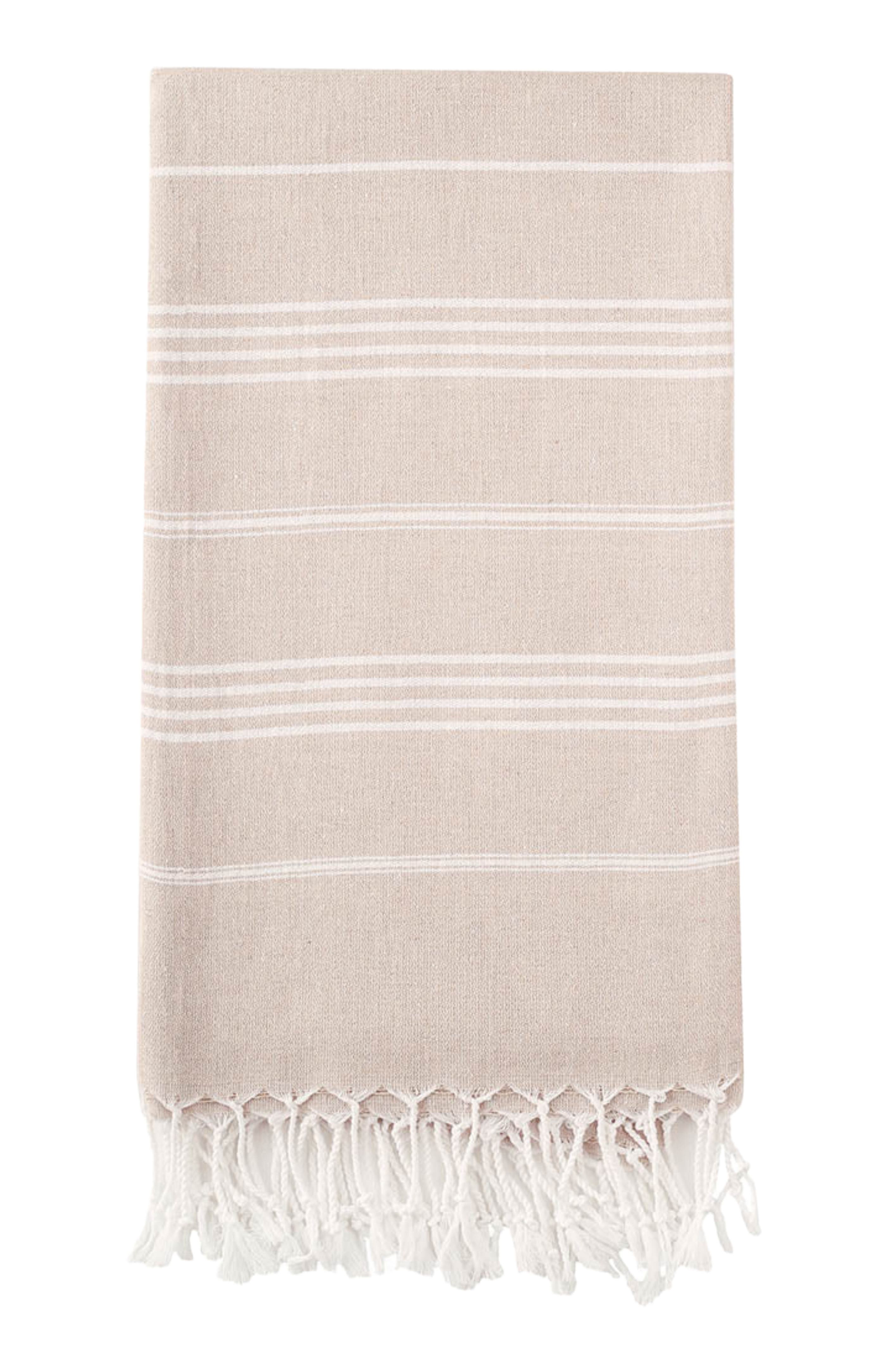 Eco Hilana Pure Series Sustainable Turkish Towel in Beige 