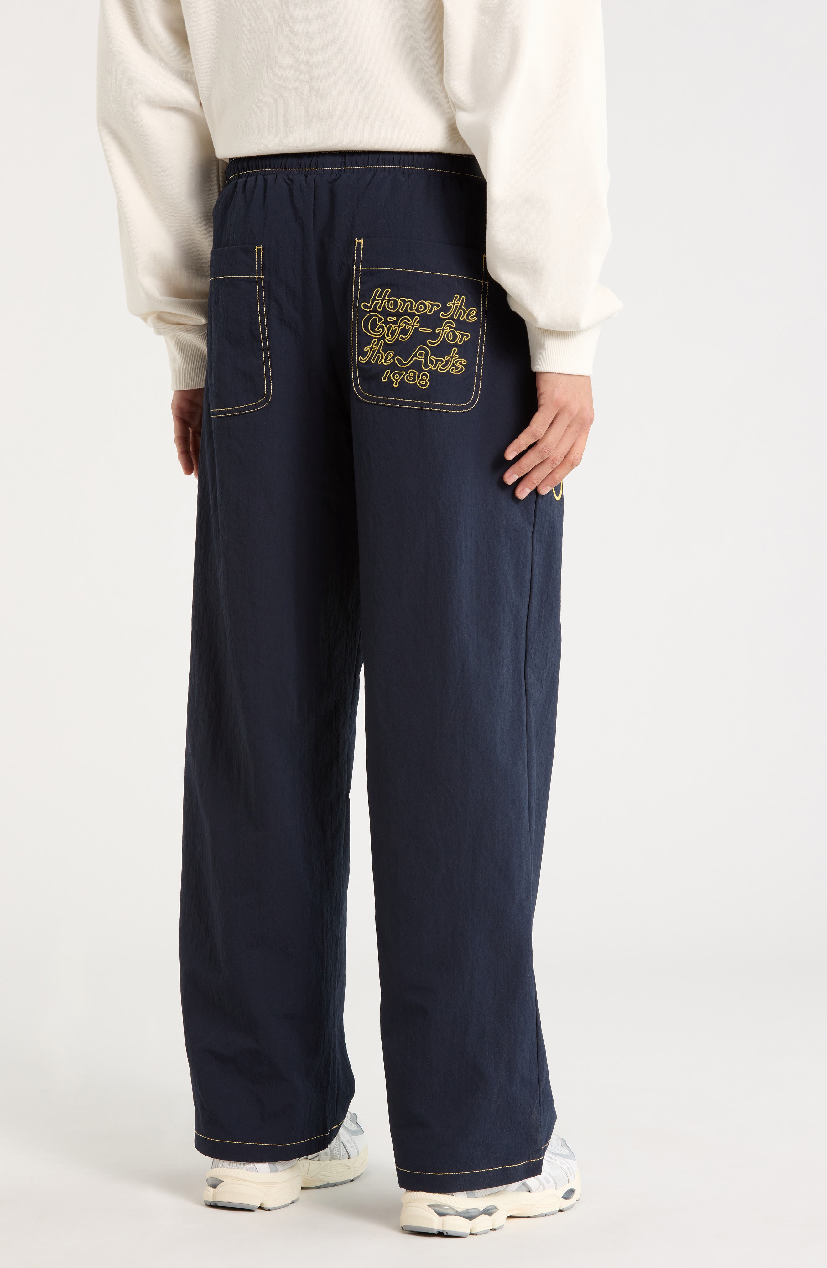 Puff Letter Woven Pants - image 4