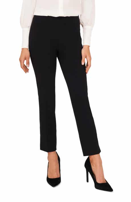 Halogen® High Waist Side Slit Straight Leg Pants