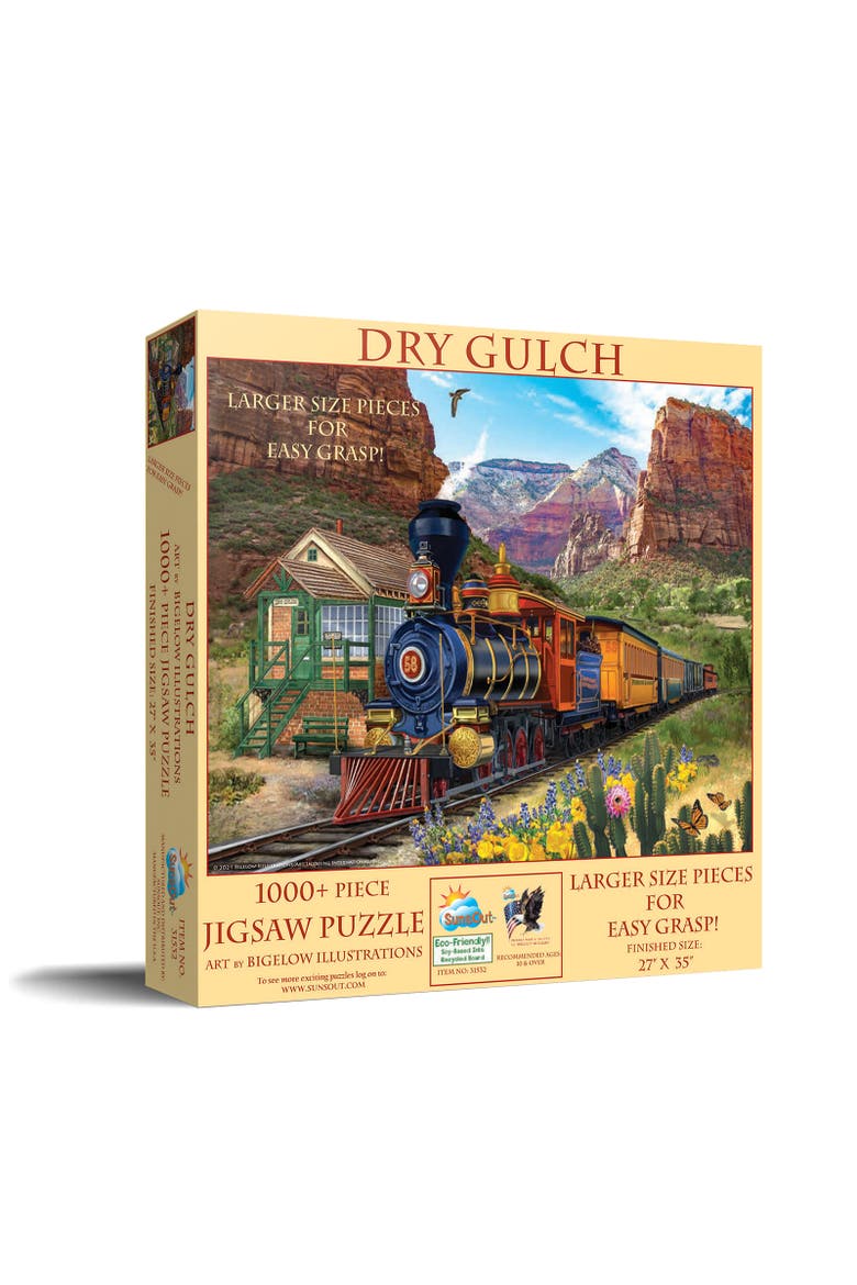 Dry Gulch 1000 piece Jigsaw Puzzle for Adults Large Pieces, Main, color, Multicolor