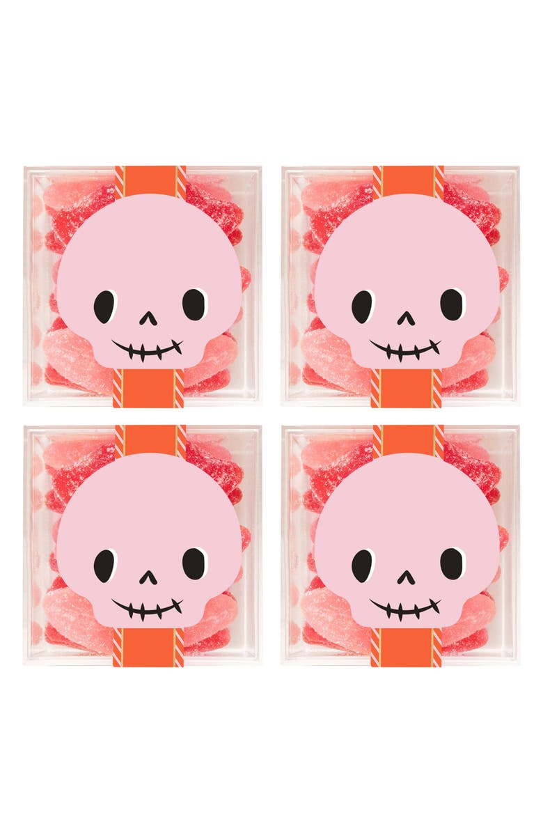 sugarfina Skeleton Kisses Set of 4 Candy Cubes, Main, color,