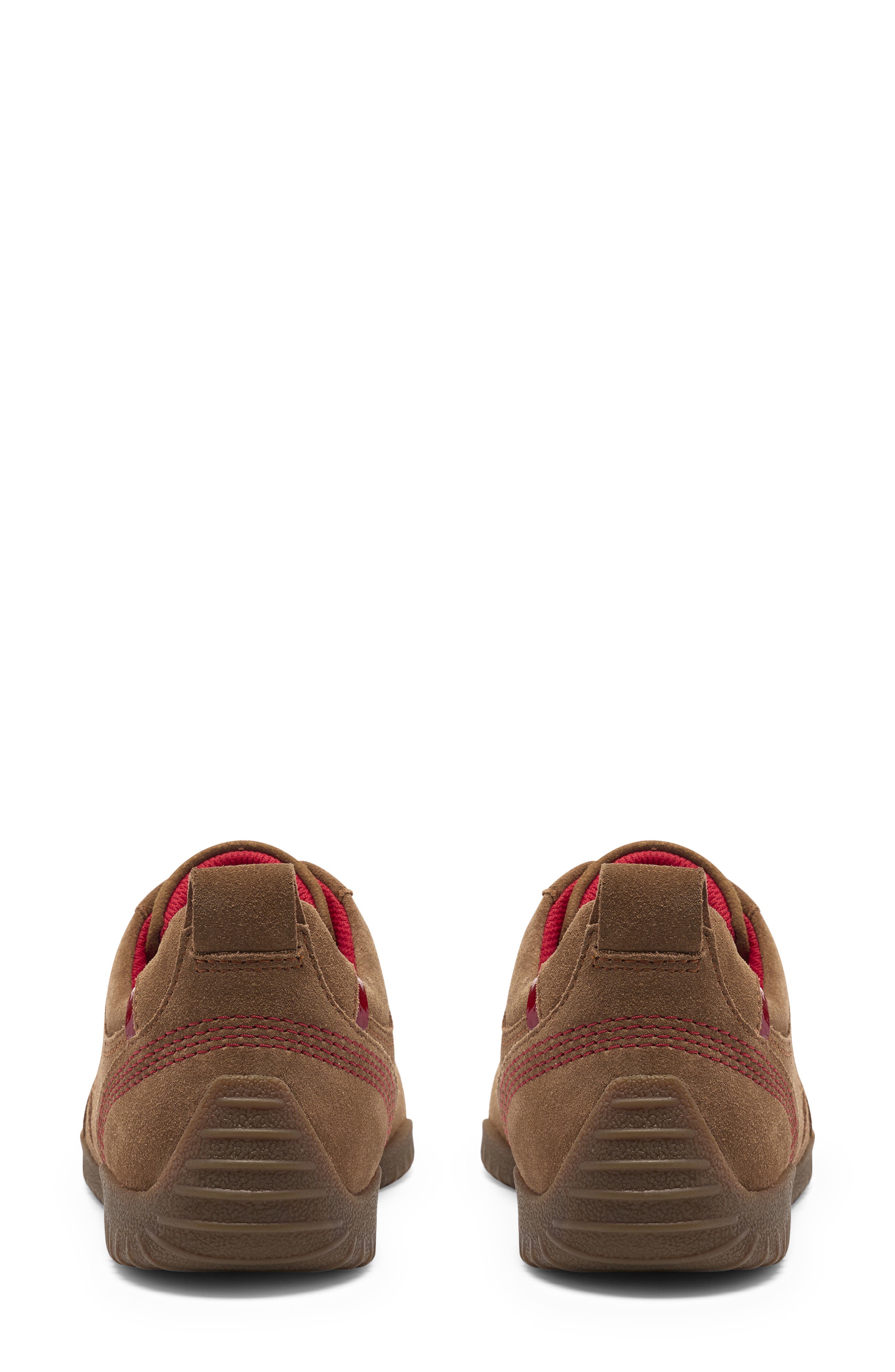 Meridor Lace Sneaker, Alternate, color, DARK TAN SUEDE