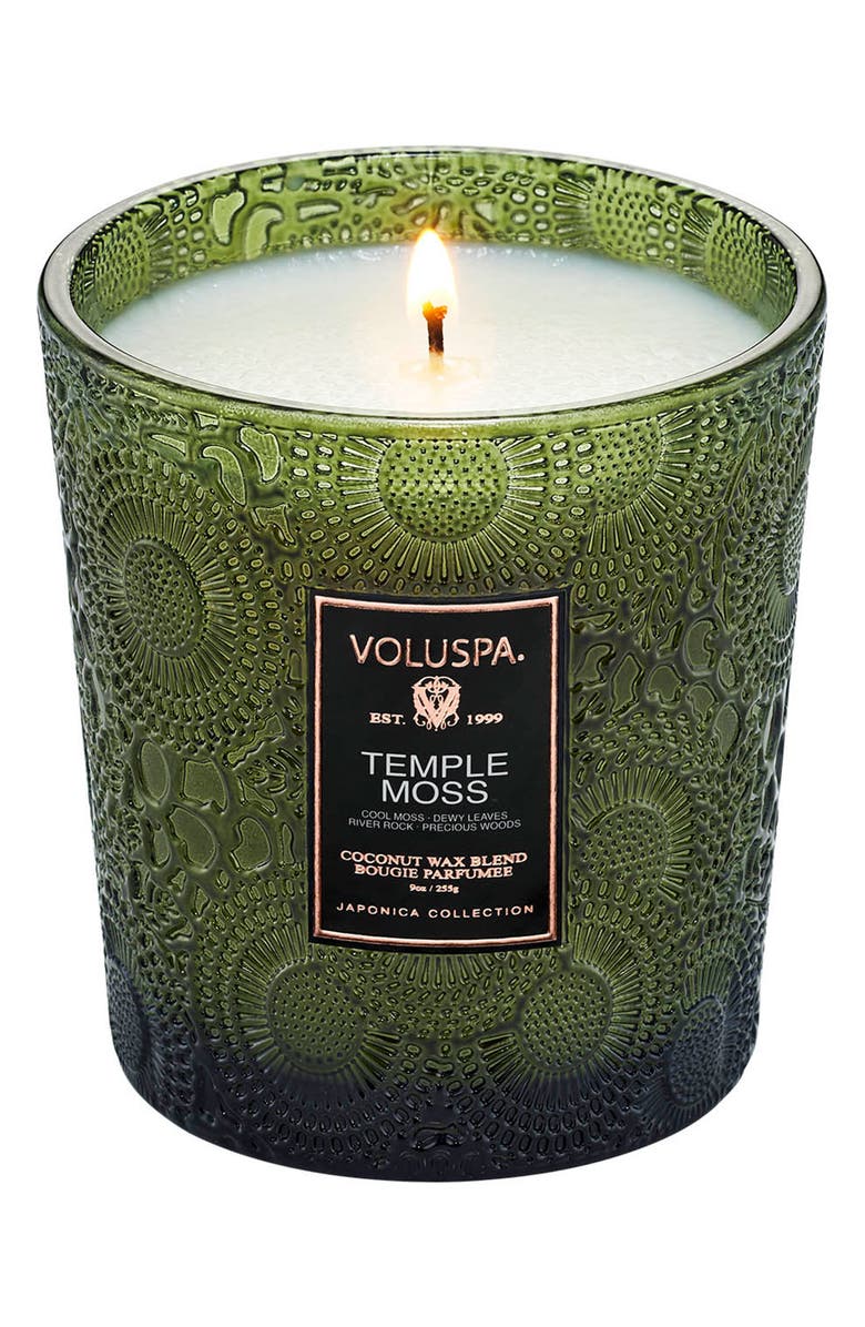 Voluspa Temple Moss Classic Candle, Alternate, color, 