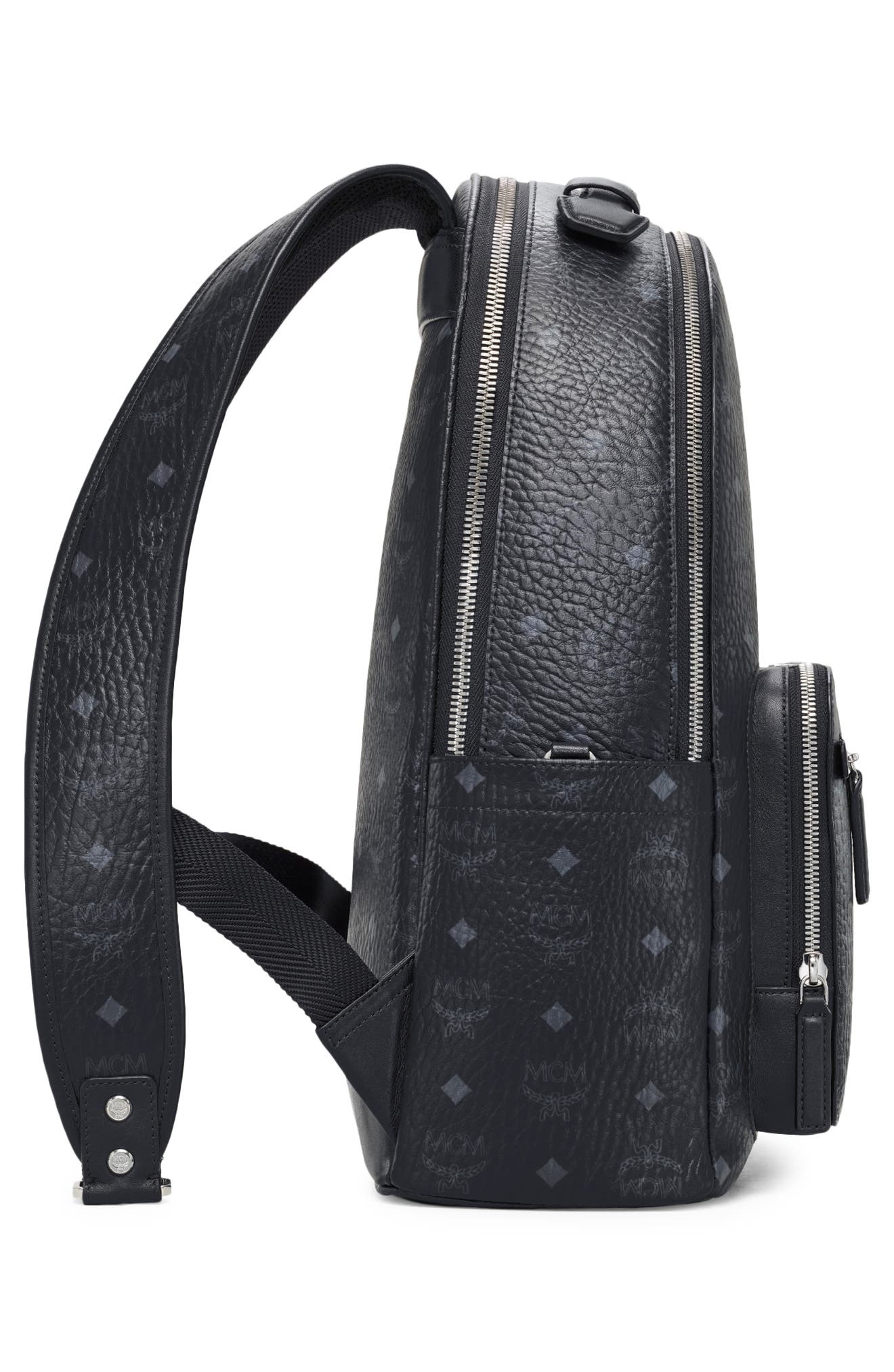 MCM Stark 40 Visetos Backpack, Alternate, color, 