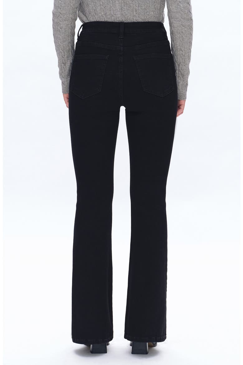 High Waist Flare Jeans, Alternate, color, SOLID BLACK