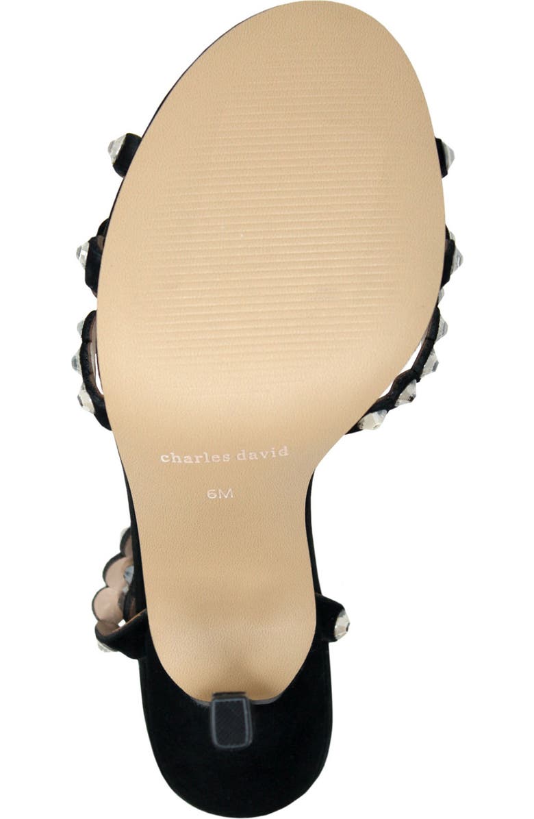 Charles David Penelope Embellished Suede Stiletto Sandal, Alternate, color,
