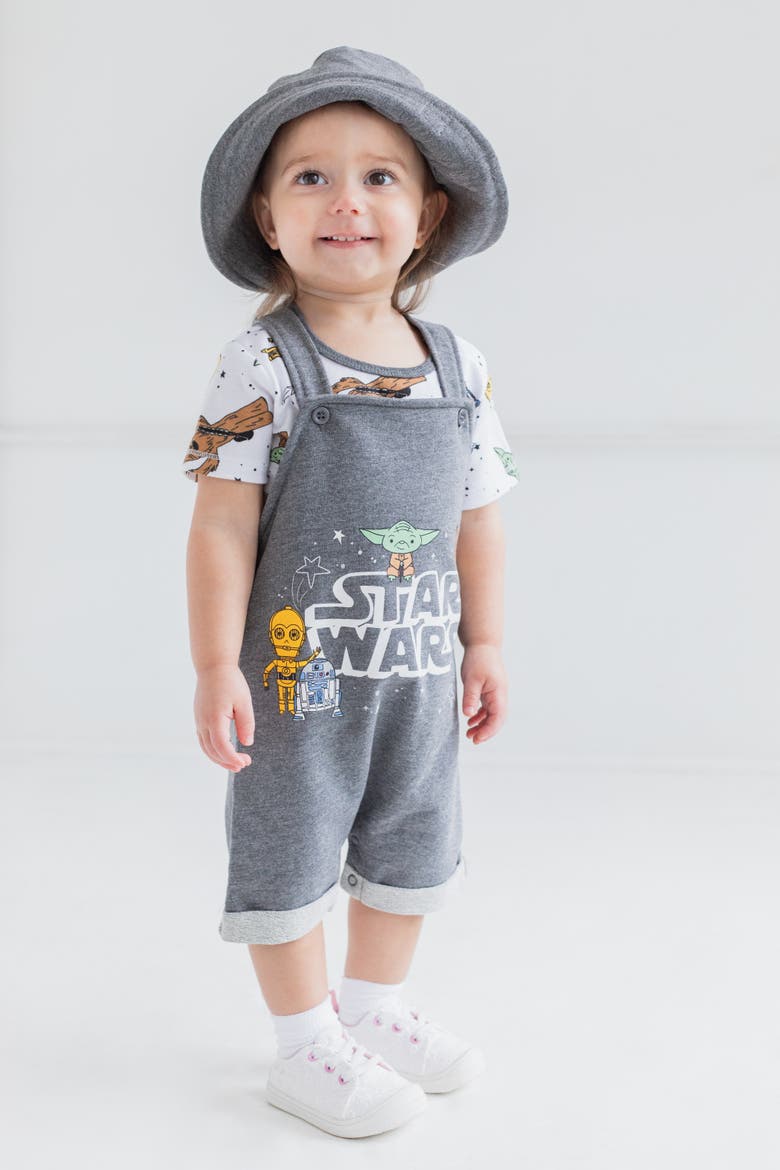 Shortall T-Shirt and Bucket Hat Set, Alternate, color, Star Wars Dark Gray