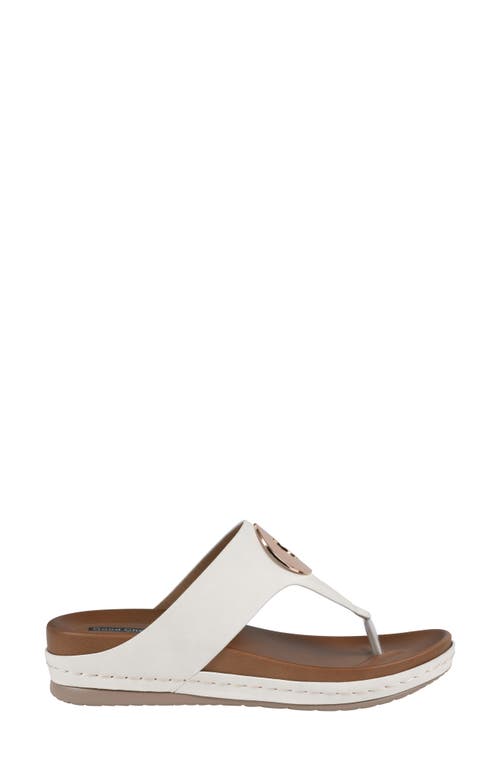 Gc Shoes Seli Comfort Slide Sandal In White