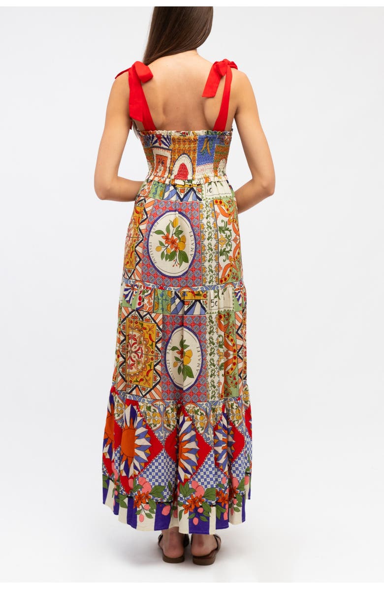 Label of Love Amalfi Mosaic Maxi Dress, Alternate, color, Orange