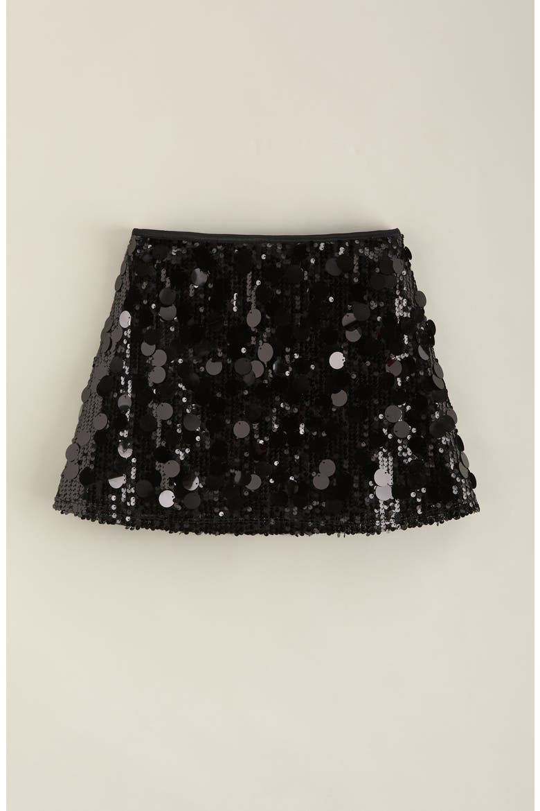 Kids' Sequin Skort, Main, color, BLACK