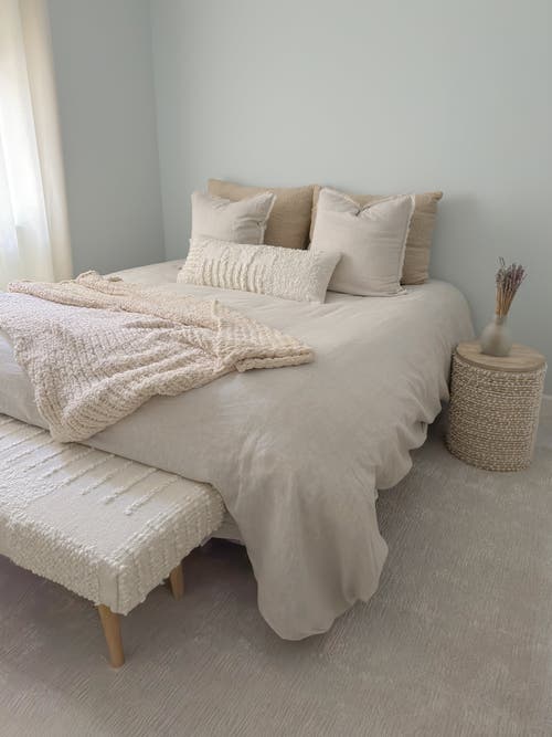 Anaya Oversized Plush Chenille Sweater Throw In Neutral