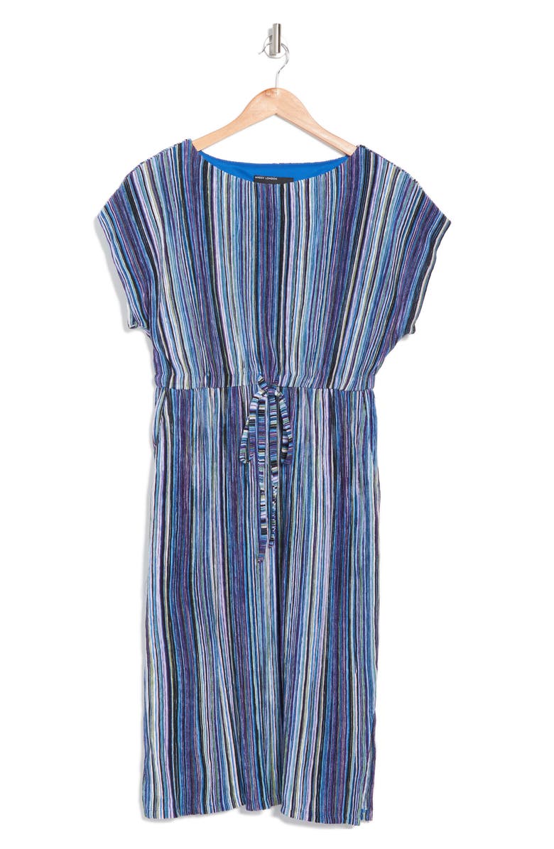 Maggy London Stripe Print Dolman Sleeve Midi Dress, Alternate, color,
