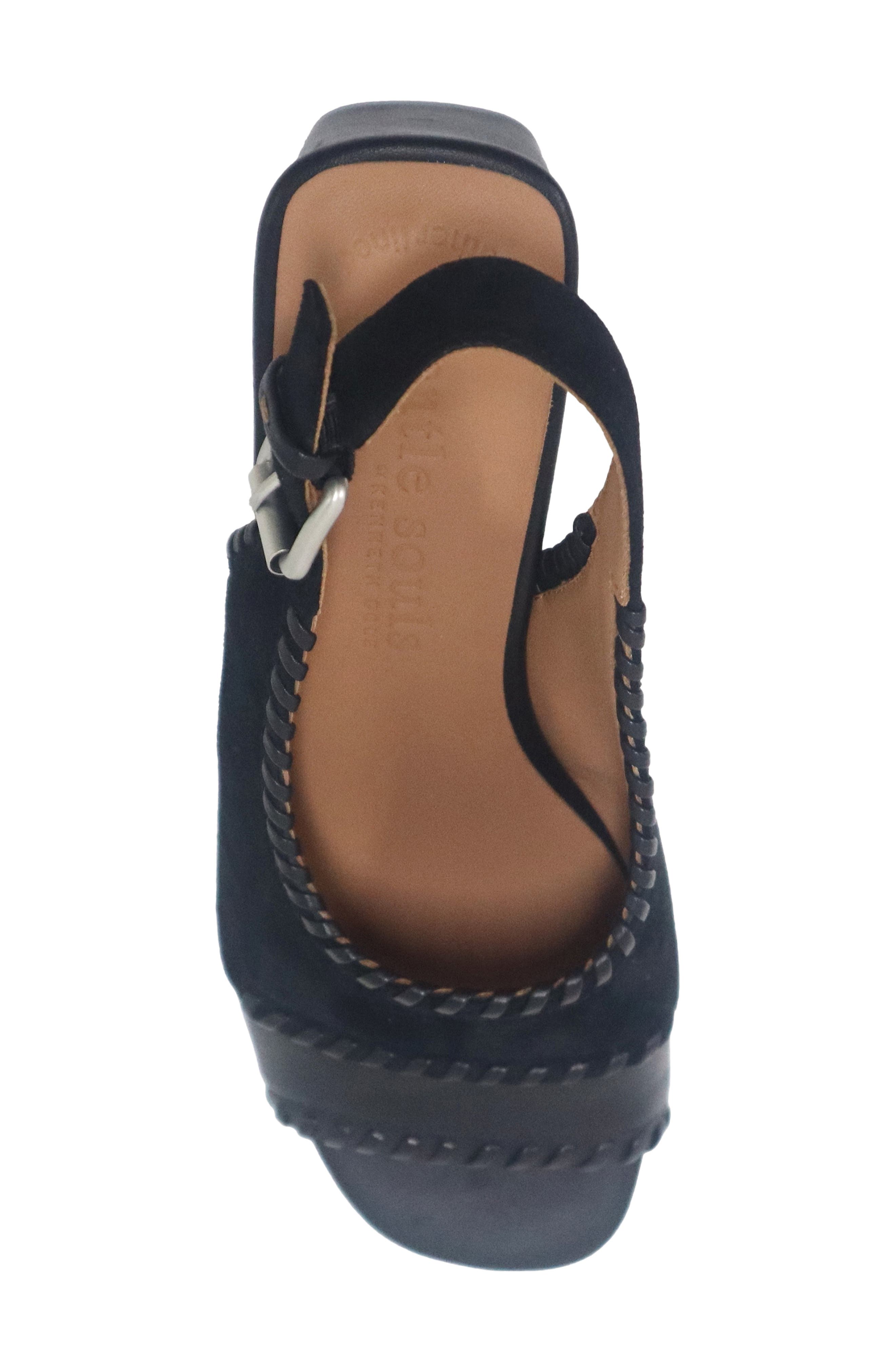 Gentle Souls Samarra Slingback Sandal, Alternate, color, Black Suede