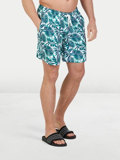 Hawaiian Printed Swim Shorts