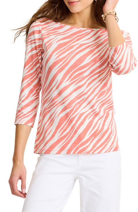 Ashby Isles Coastal Zebra Cotton T-Shirt