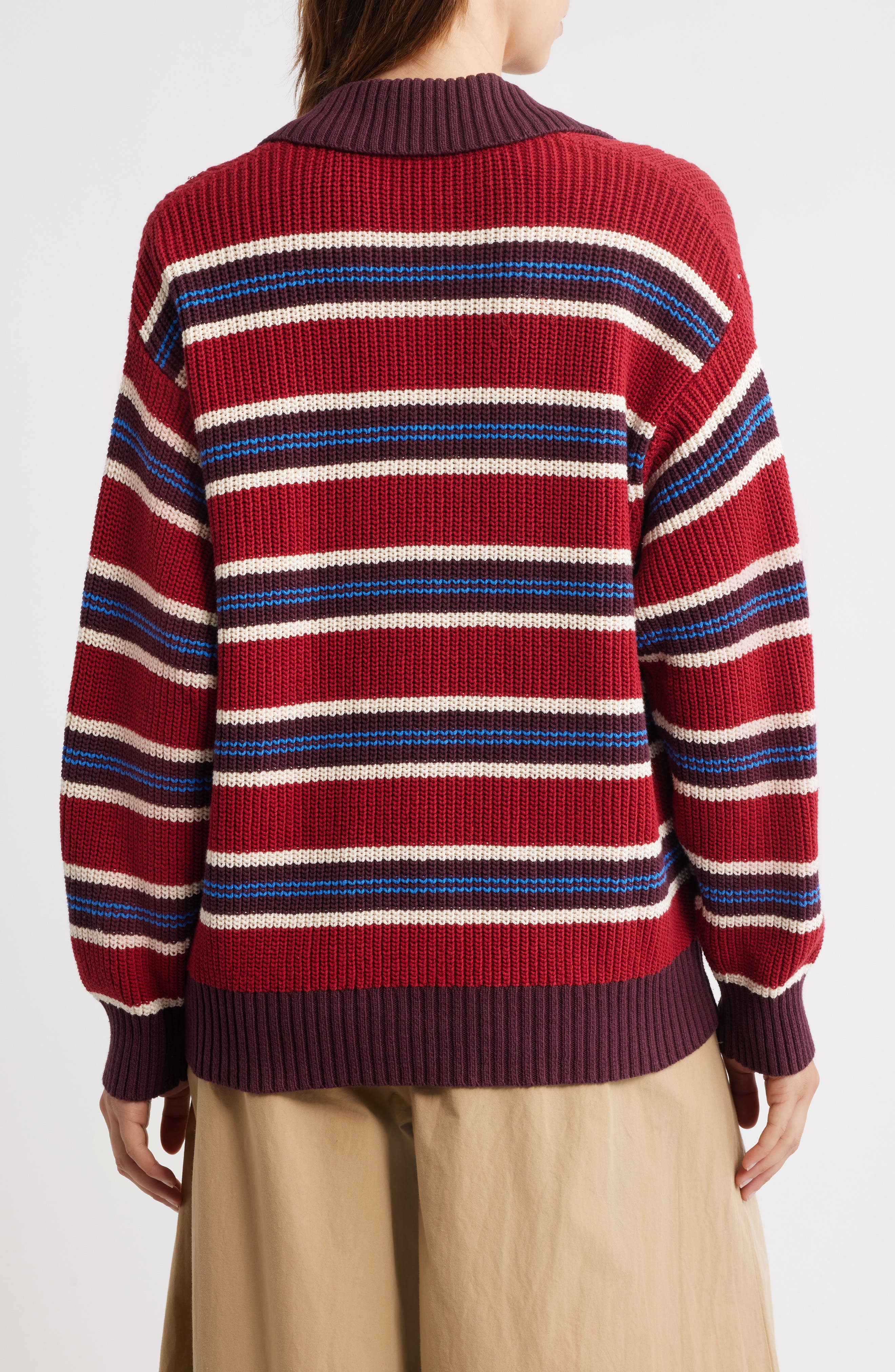 Ilona Stripe Organic Cotton Sweater - image 2