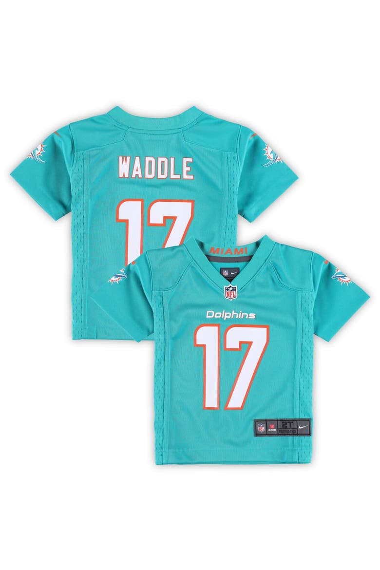 Toddler Nike Jaylen Waddle Aqua Miami Dolphins Game Jersey, Alternate, color, Aqua