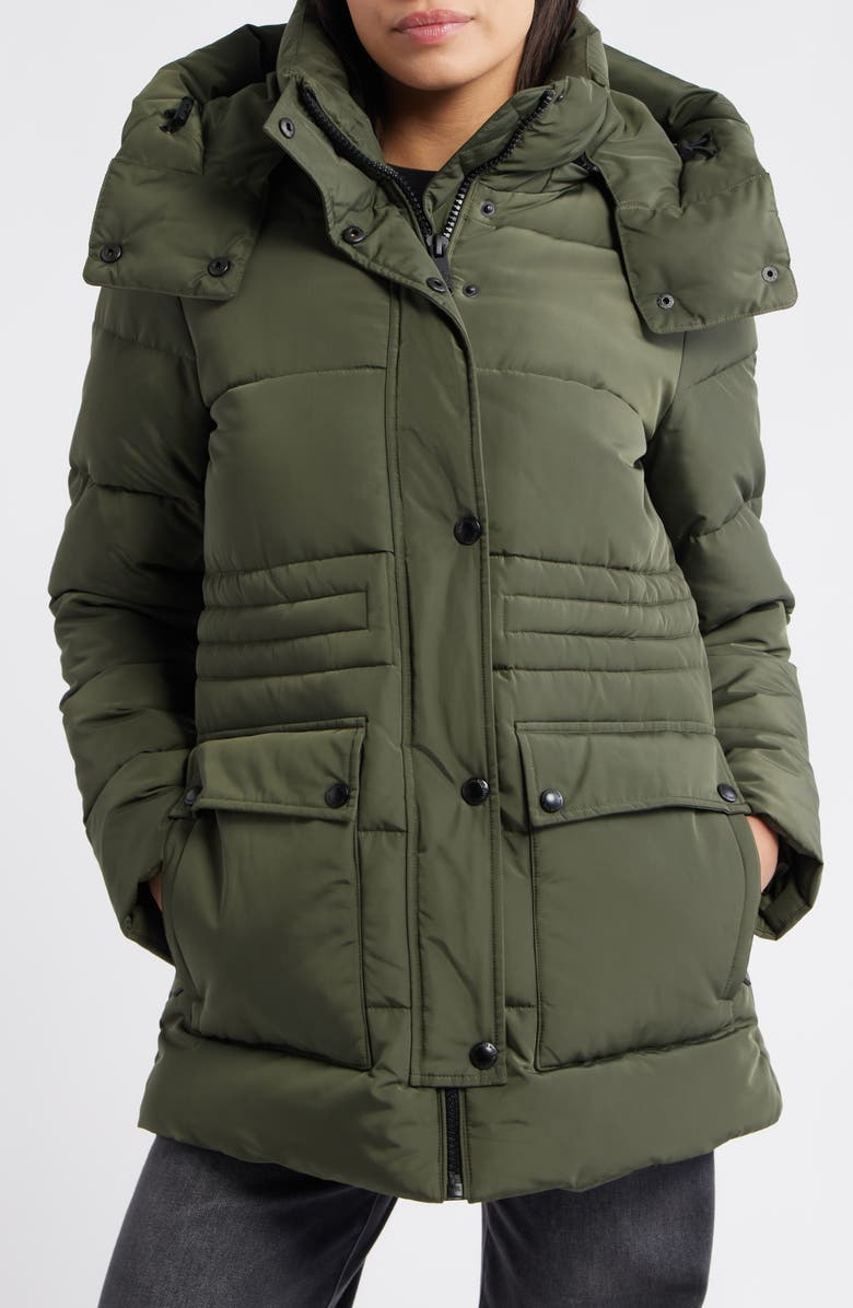Sam Edelman Parka with Removable Hood, Alternate, color, Loden