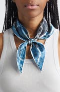 Acne Studios Trompe l'Oeil Silk Triangle Scarf