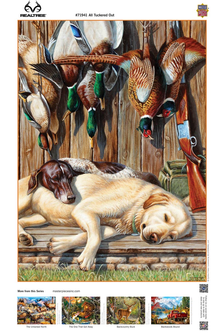 All Tuckered Out 1000 Piece Puzzle, Alternate, color, Multicolor
