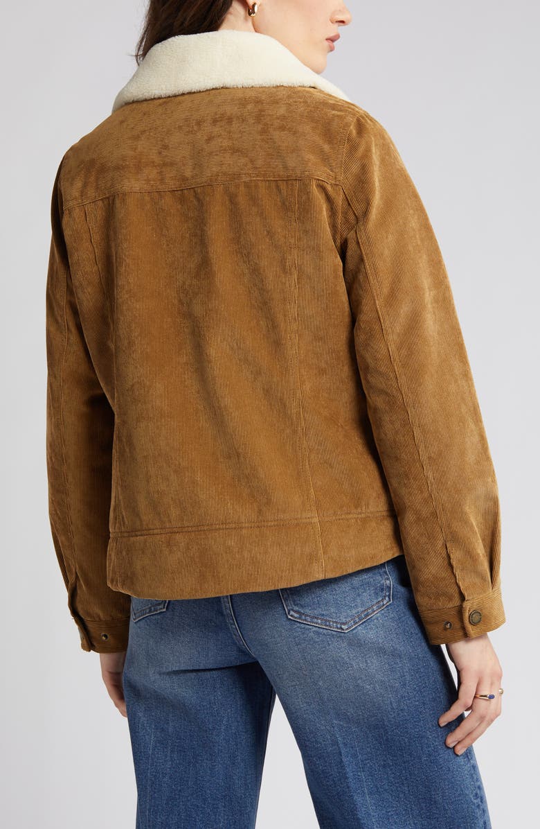 Pendleton Wind River Corduroy Trucker Jacket with Removable High Pile Fleece Collar, Alternate, color, 