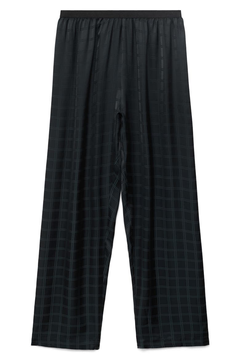 Check Pajama Pants, Alternate, color, BLACK