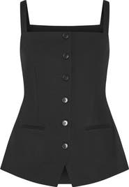 City Chic Peytonn Sleeveless Ponte Top