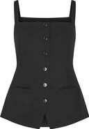 City Chic Peytonn Sleeveless Ponte Top