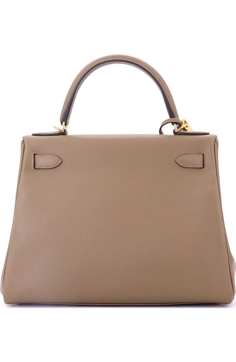 Pre-Owned Hermes Kelly Handbag Brown Evercolor with Gold Hardware 28, Alternate, color,