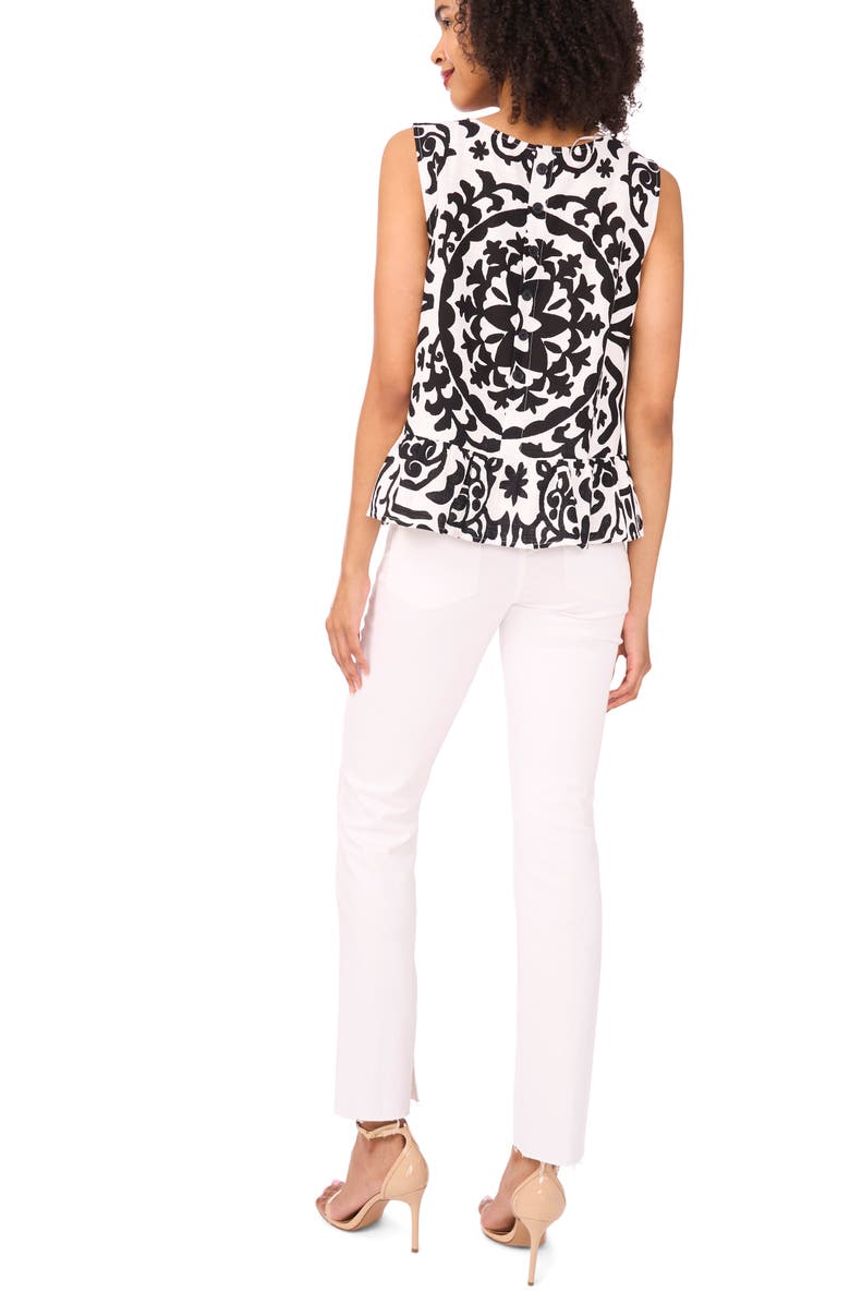 Vince Camuto Sleeveless Peplum Top, Alternate, color,