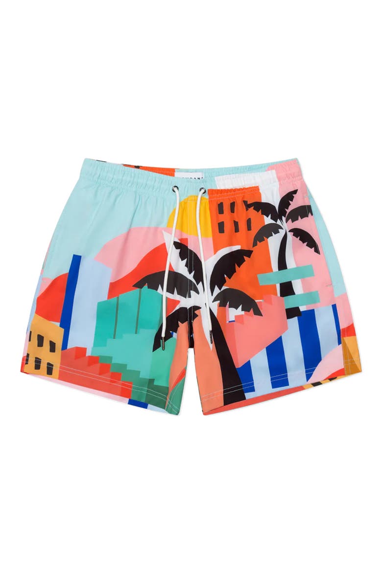 Havana Performance Swim Trunks, Main, color, BLUE