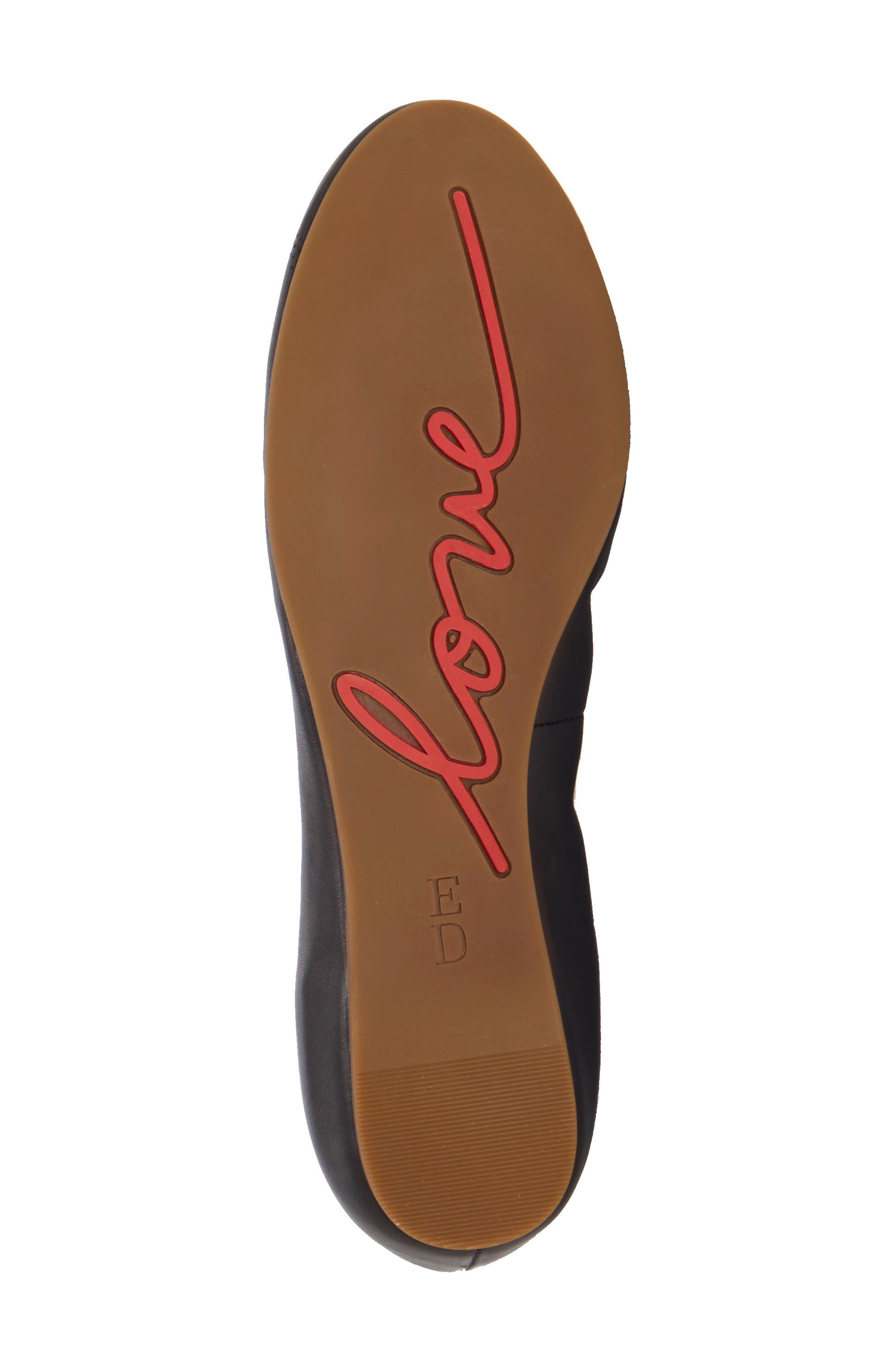 'Langston' Ballet Flat, Alternate, color, BLACK LEATHER