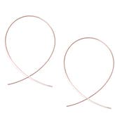 LANA 14K Gold Large Upside Down Hoop Earrings