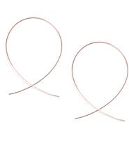 LANA 14K Gold Large Upside Down Hoop Earrings