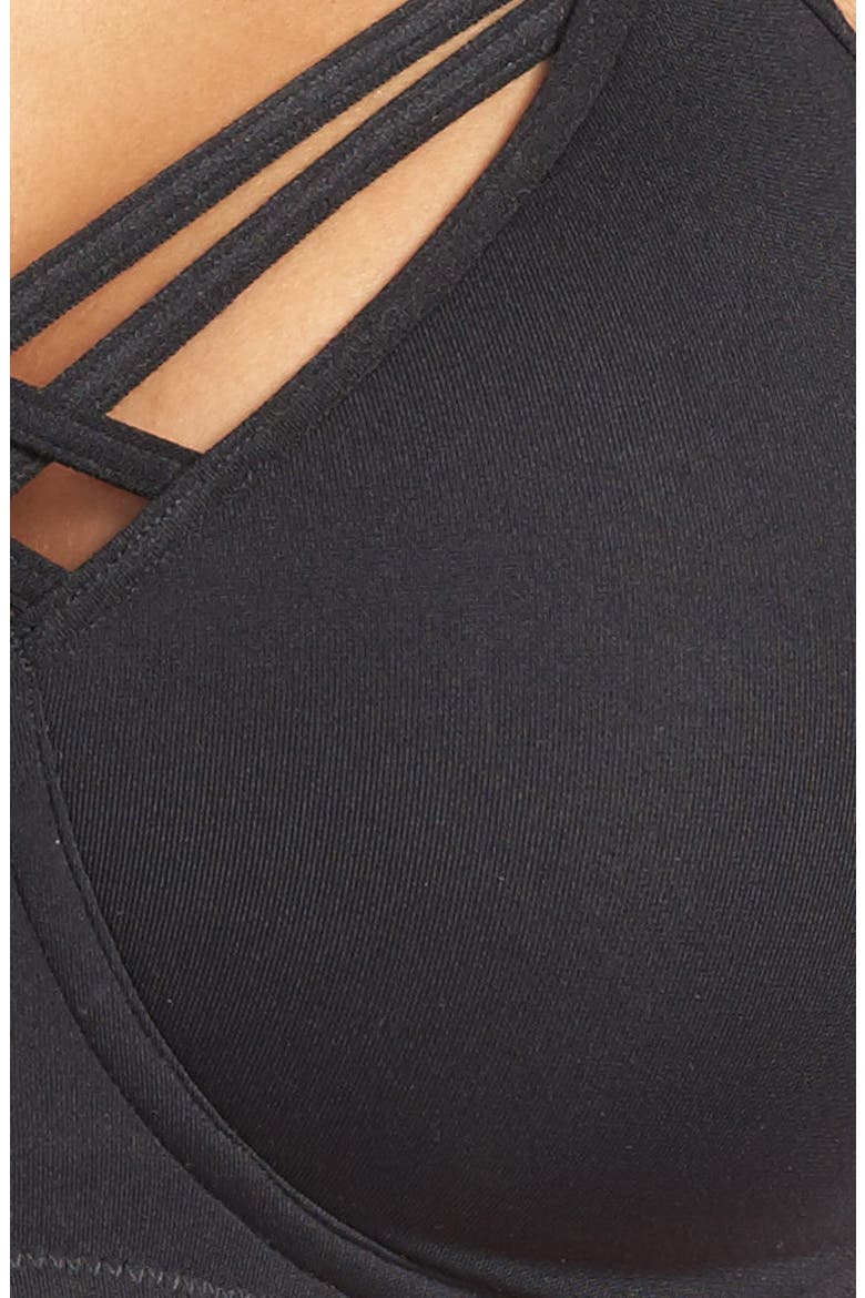 'Dame de Paris - Care' Unwire Padded Bra, Alternate, color, BLACK