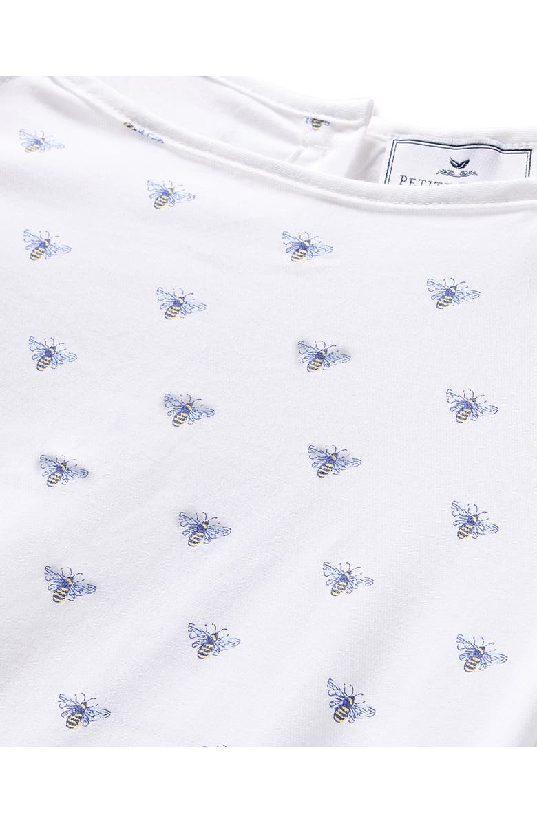 Petite Plume Kids' Amelie Buzzing Bees Sleeveless Nightgown, Alternate, color, White