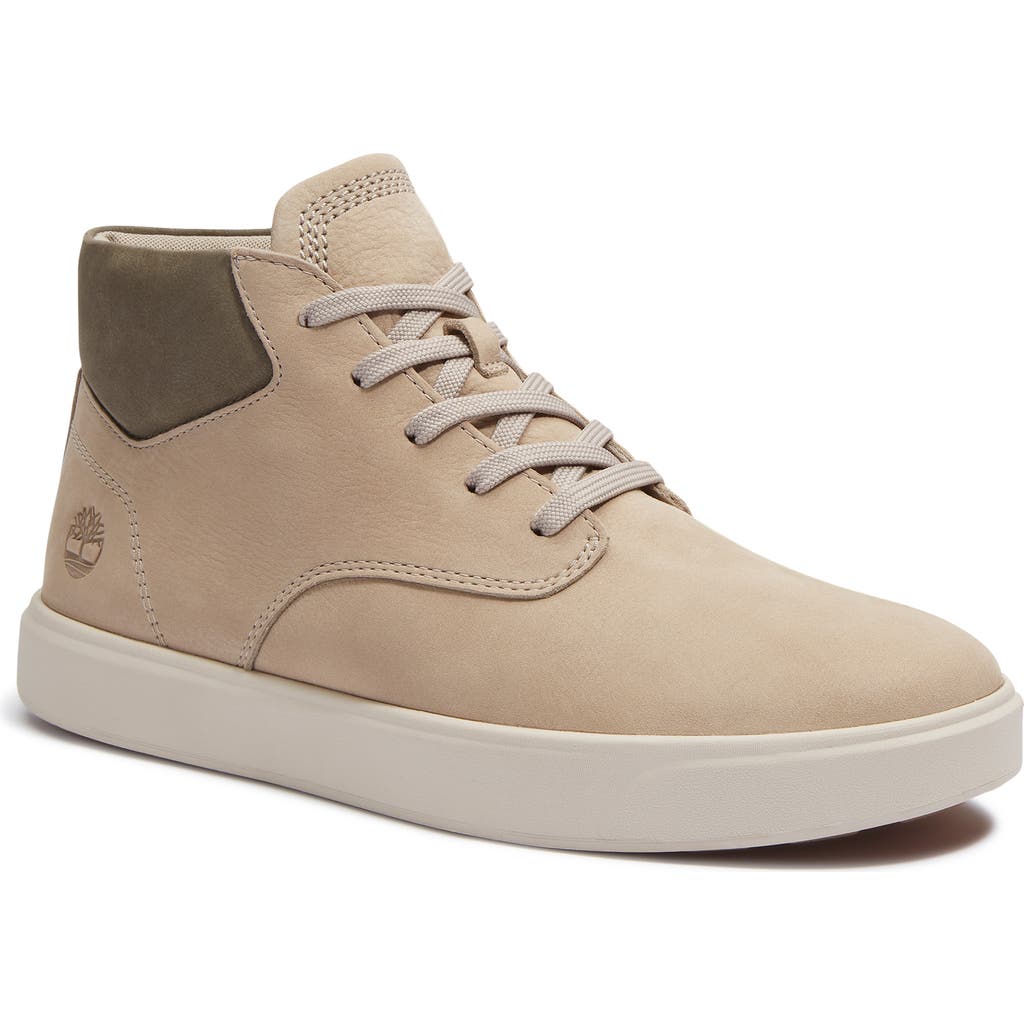 Timberland Emerson Mid Sneaker In Light Taupe Nubuck