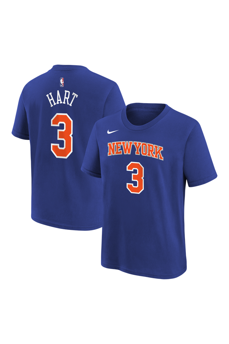 Youth Nike Josh Hart Blue New York Knicks Icon Name & Number T-Shirt, Main, color, Blue