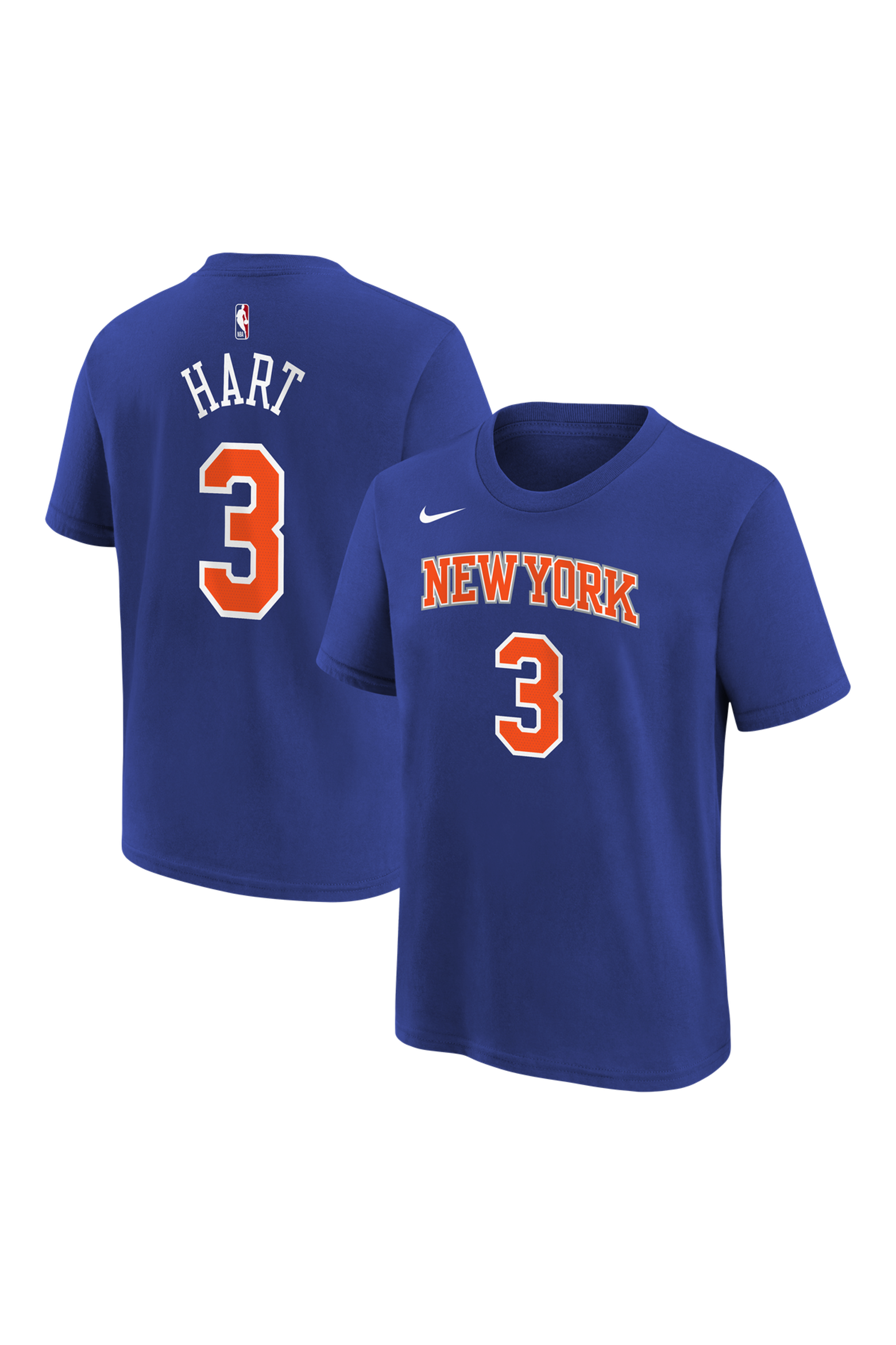 Name Icon Image Nike Youth Nike Josh Hart Blue New York Knicks Icon Name & Number T ...