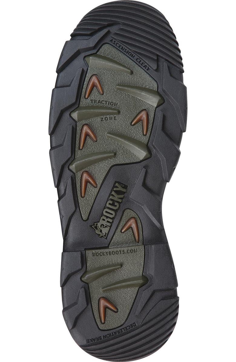 Rocky Steel Toe Waterproof 1200G Insulated Work Boot, Alternate, color, Brown